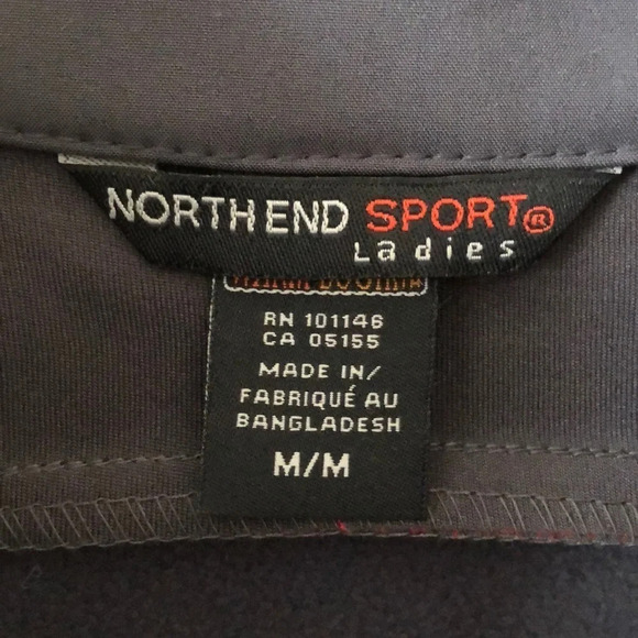 NORTH END SPORT Ladies Red & Gray Full Zip Pockets Jacket Size Medium - Picture 3 of 11